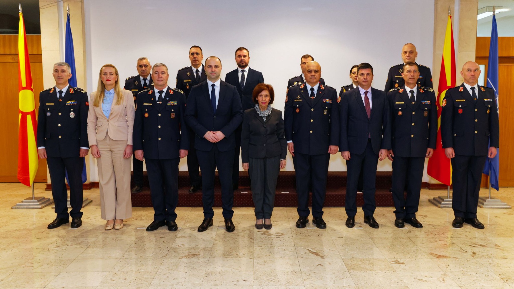 Реферирање за борбената готовност на Армијата пред претседателката и врховен командант на Вооружените сили