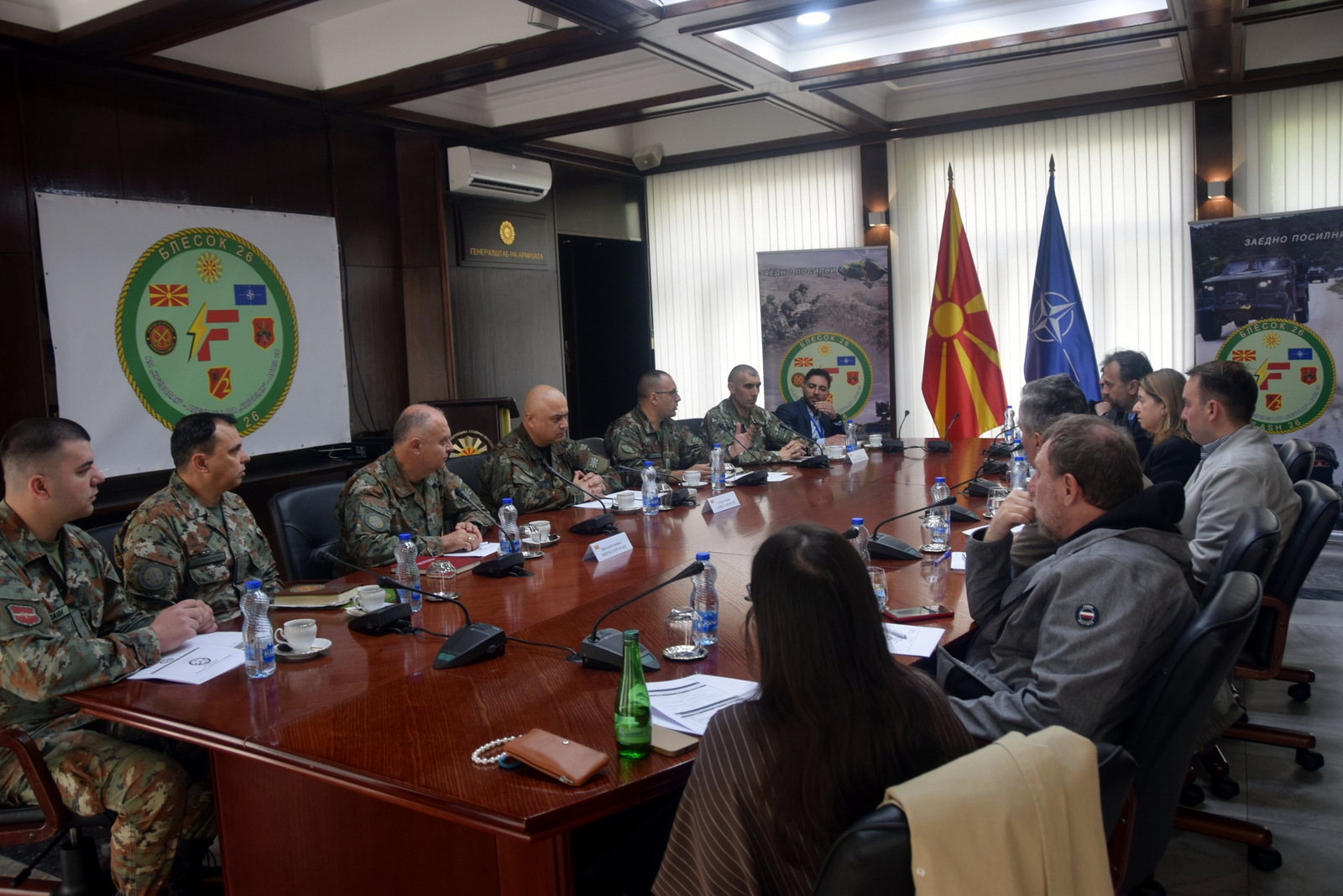 БРИФИНГ ЗА МЕДИУМИ ЗА ВЕЖБАТА „БЛЕСОК 26“